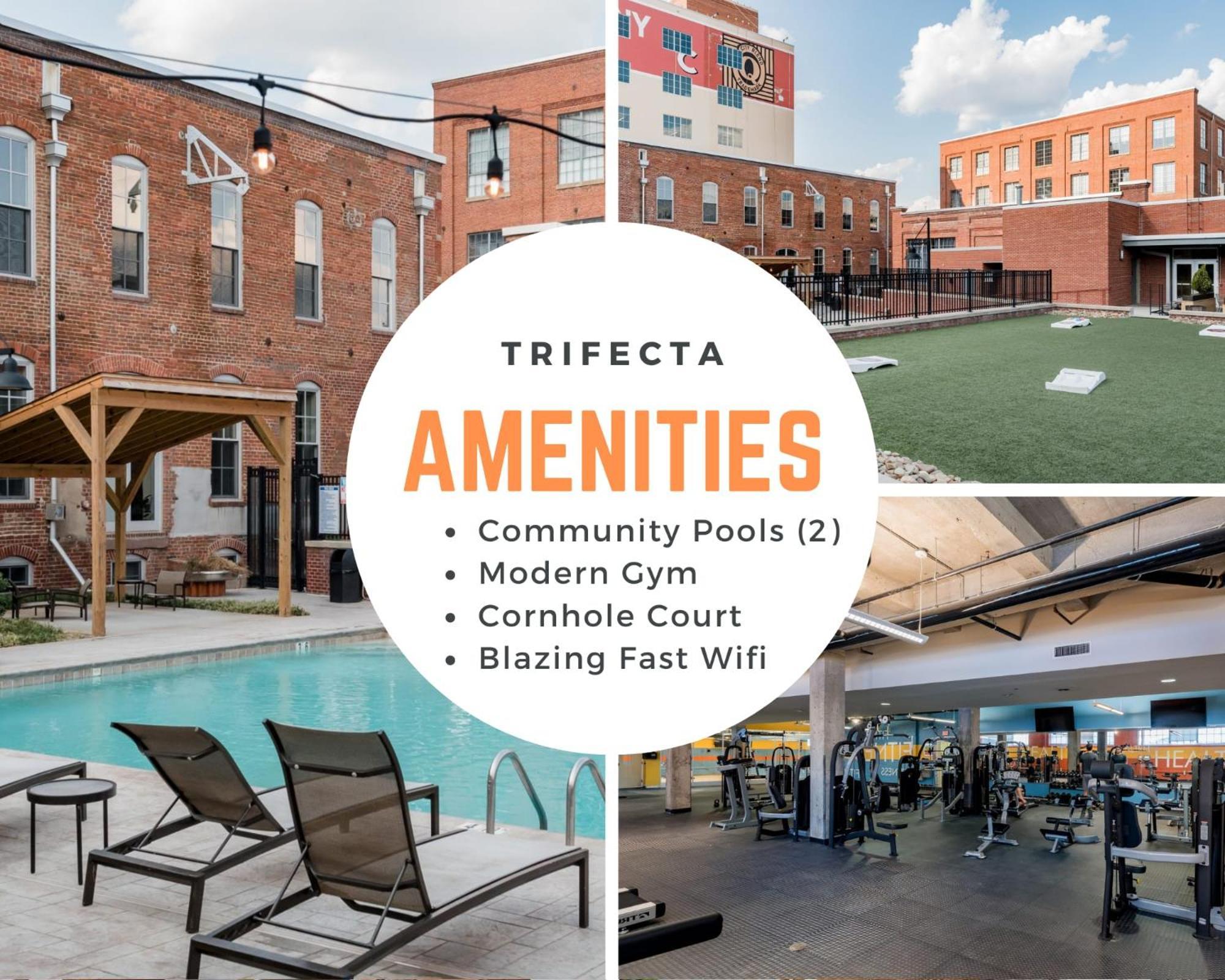 Trifecta Historic Brick 2Br Getaway Superhost Apartment Durham Bagian luar foto